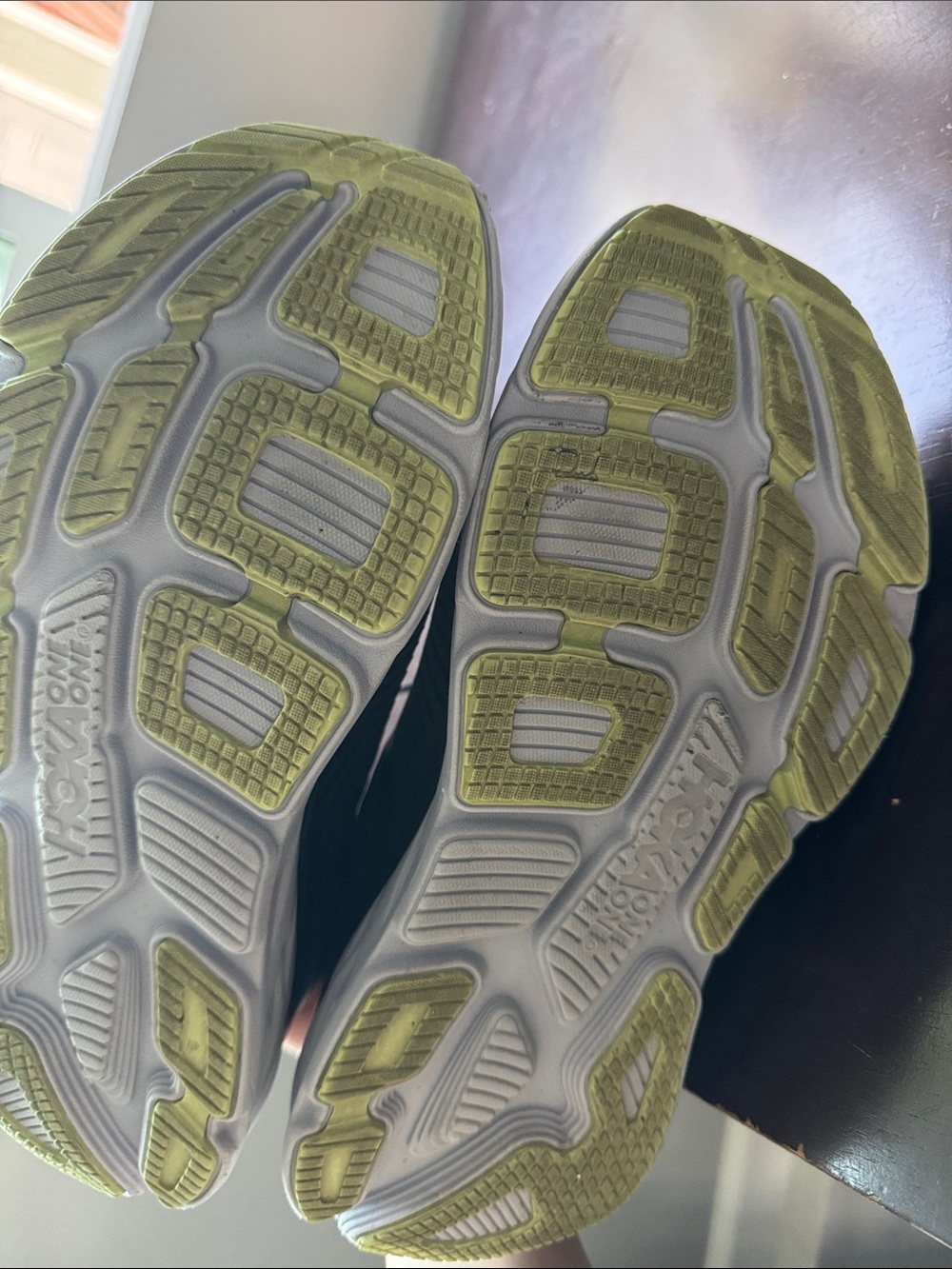Hoka Women's Bondi 7 Black with Pink & White Cushioned Running Walking Shoes - Picture 7 of 10